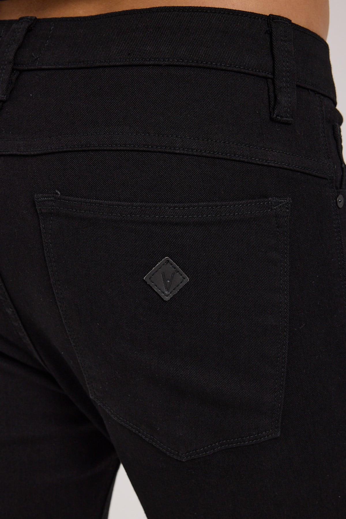 Abrand A Dropped Skinny Turn Up Jean Black Mirror - Image 7