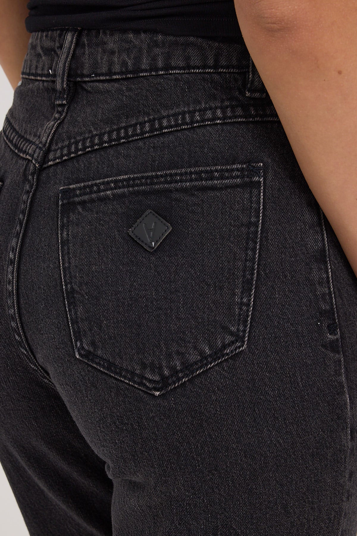Abrand A Venice High Waisted Straight Jean Charo Black - Image 5