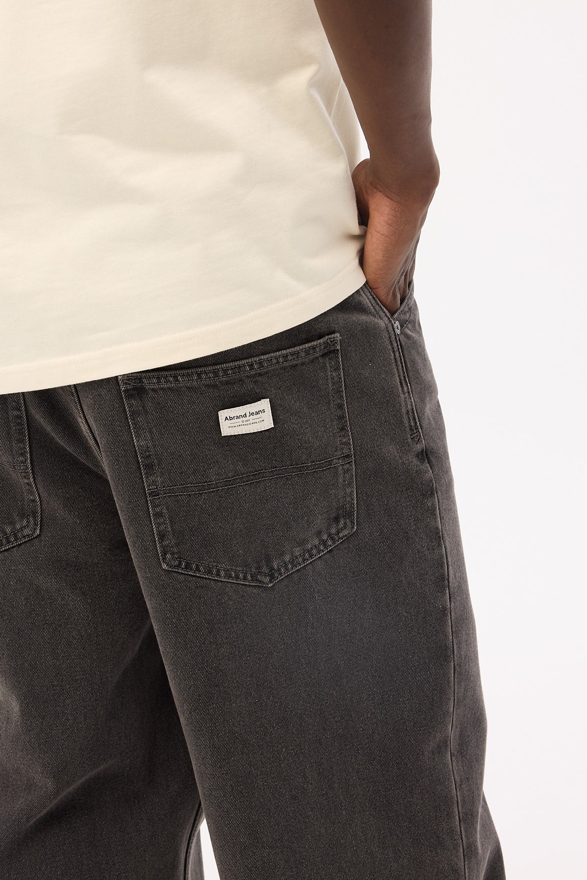 Abrand A6 Big Baggy Bazza Jean Washed Black - Image 8