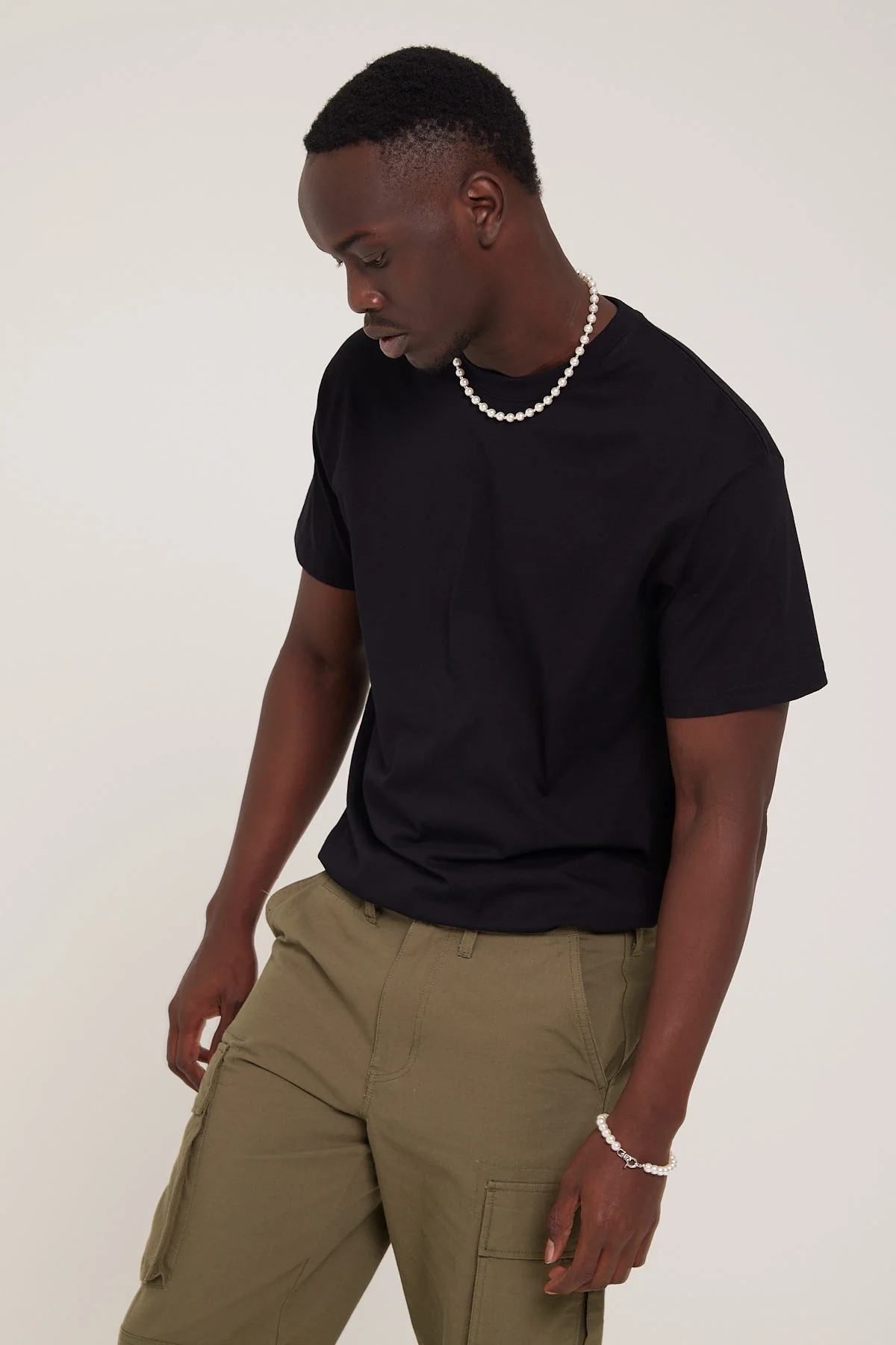 As Colour Staple Organic Tee Black - Image 5