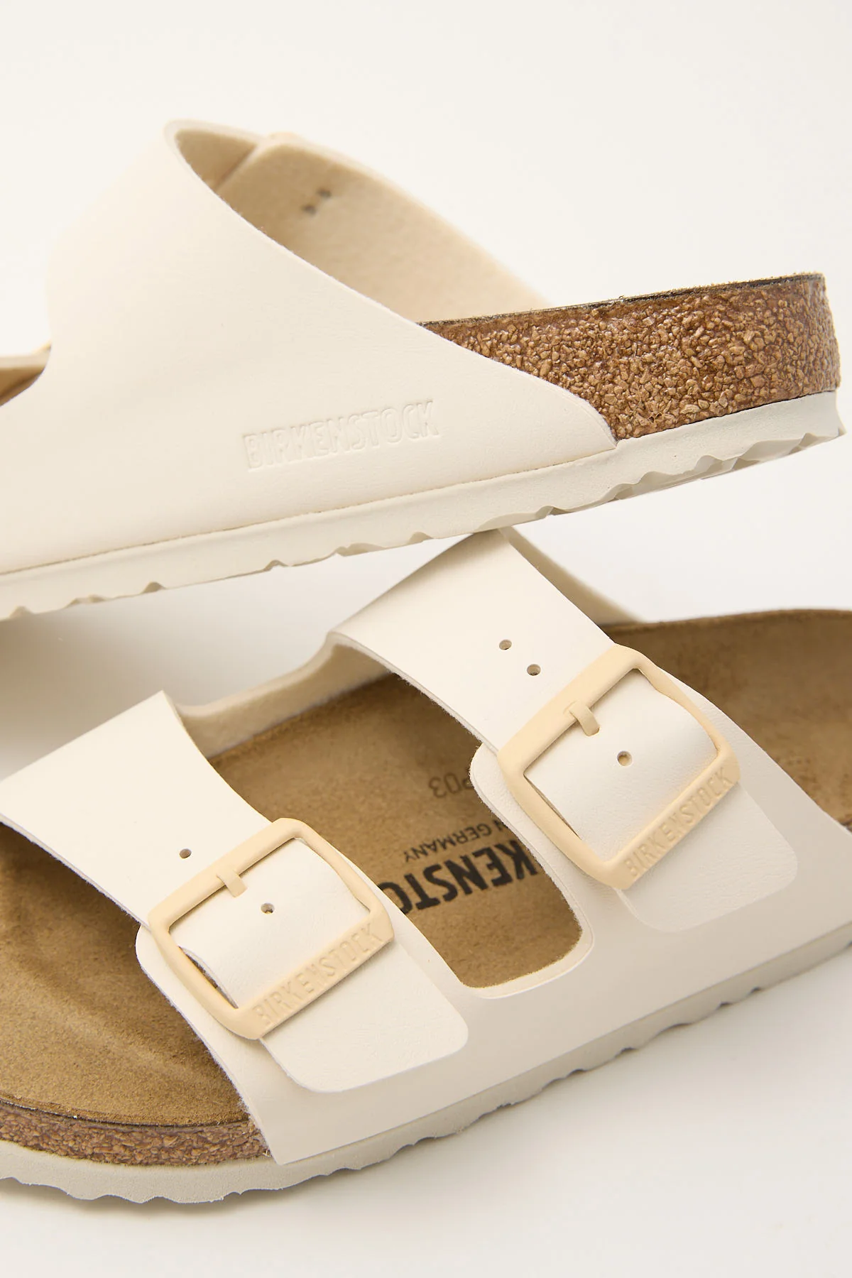 Birkenstock Arizona Birko-Flor Narrow Sandal Eggshell - Image 4