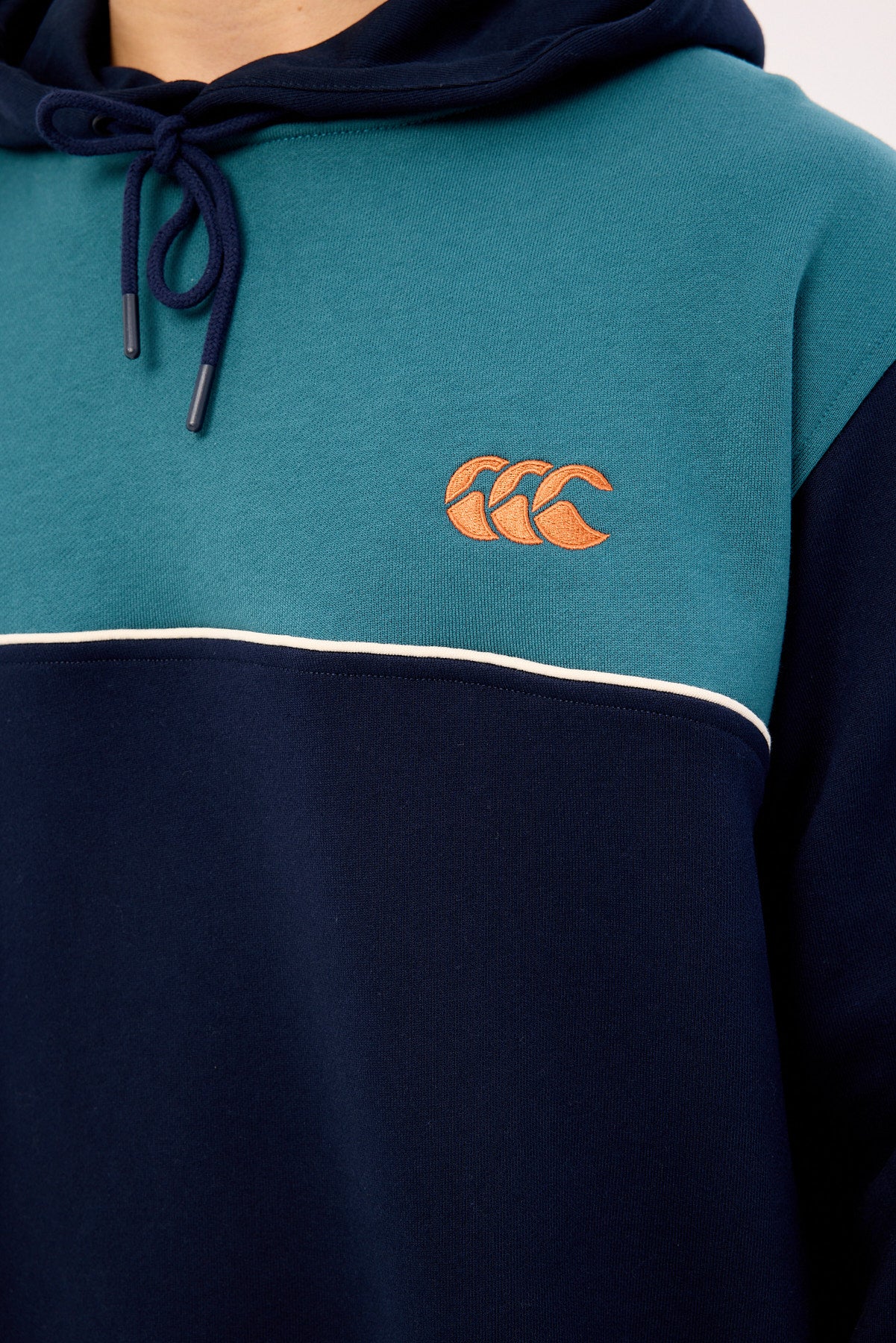 Canterbury Heritage Panelled Hoodie Navy - Image 5