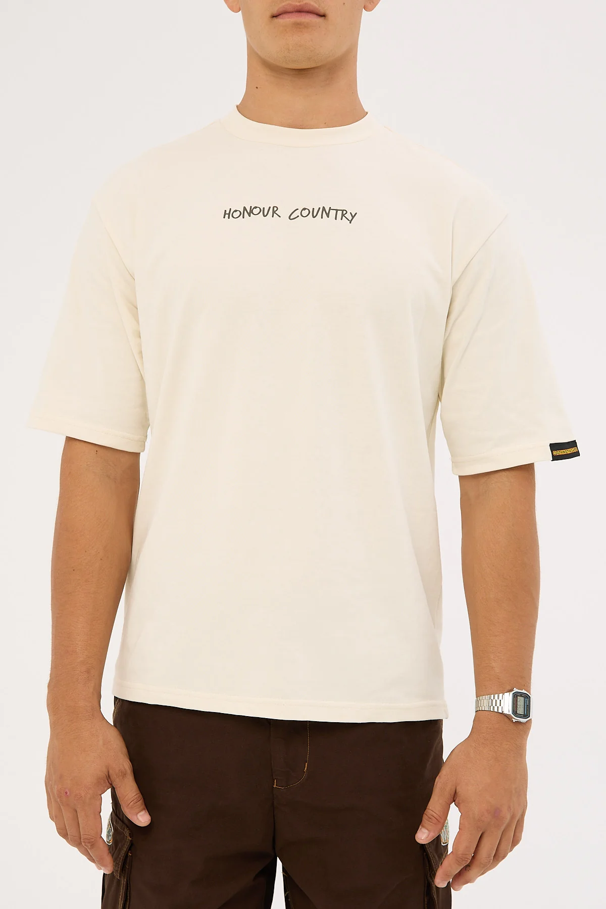 Clothing The Gaps Handwritten Honour Country Tee Ecru - Image 16