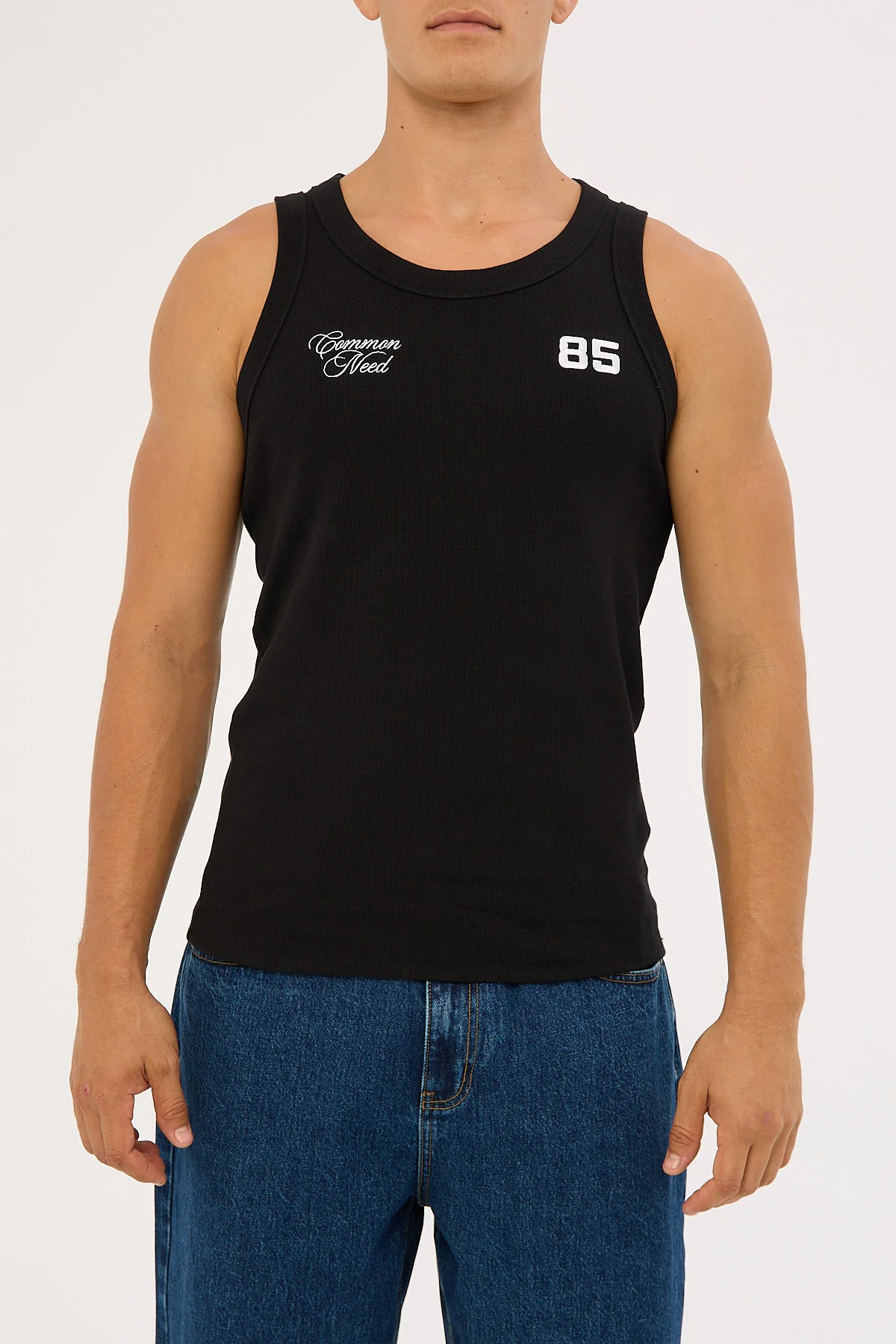 Common Need Brady Luxe Singlet Tank Black - Image 6