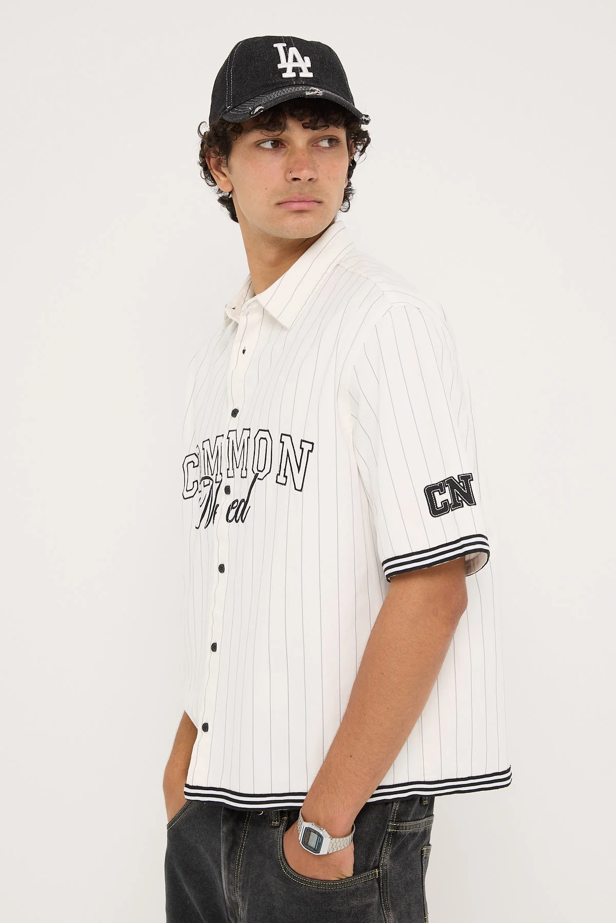Common Need Homerun Standard Boxy Shirt Off White - Image 3