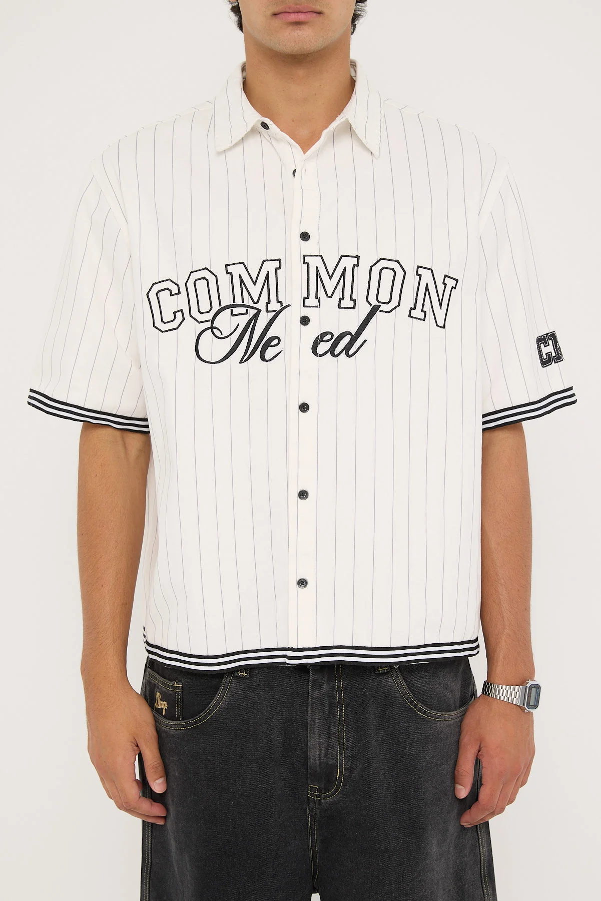 Common Need Homerun Standard Boxy Shirt Off White - Image 6