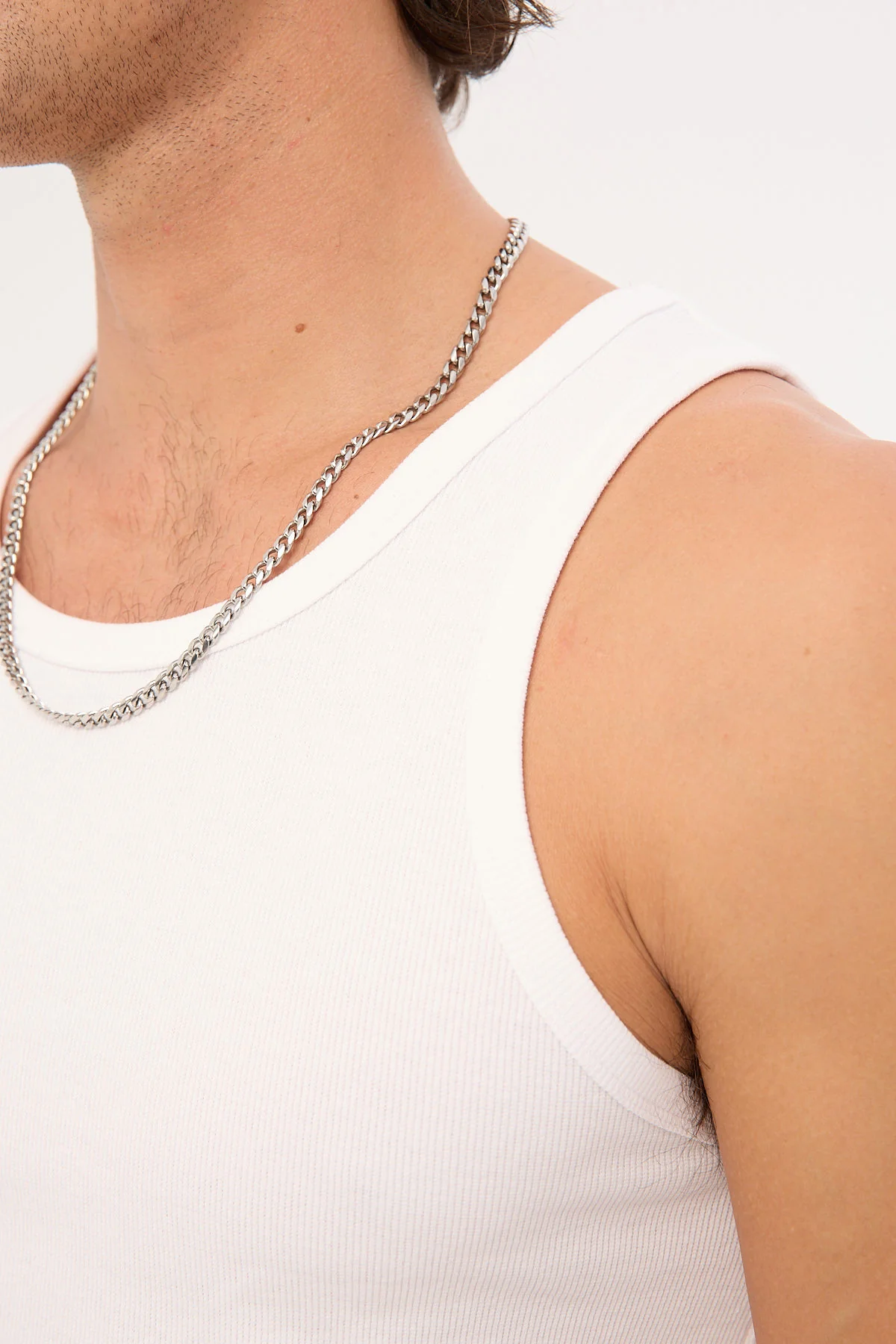 Common Need Scoop Neck Singlet Tank White - Image 8