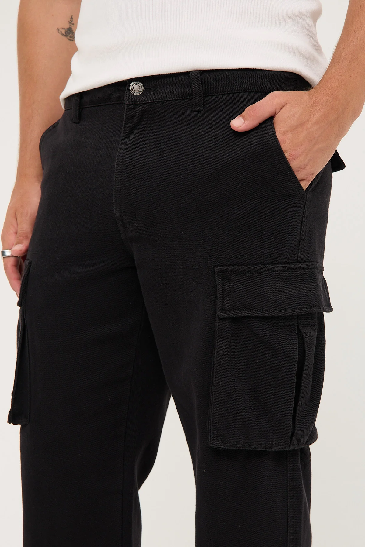 Common Need Unison Cargo Jean Washed Black - Image 7