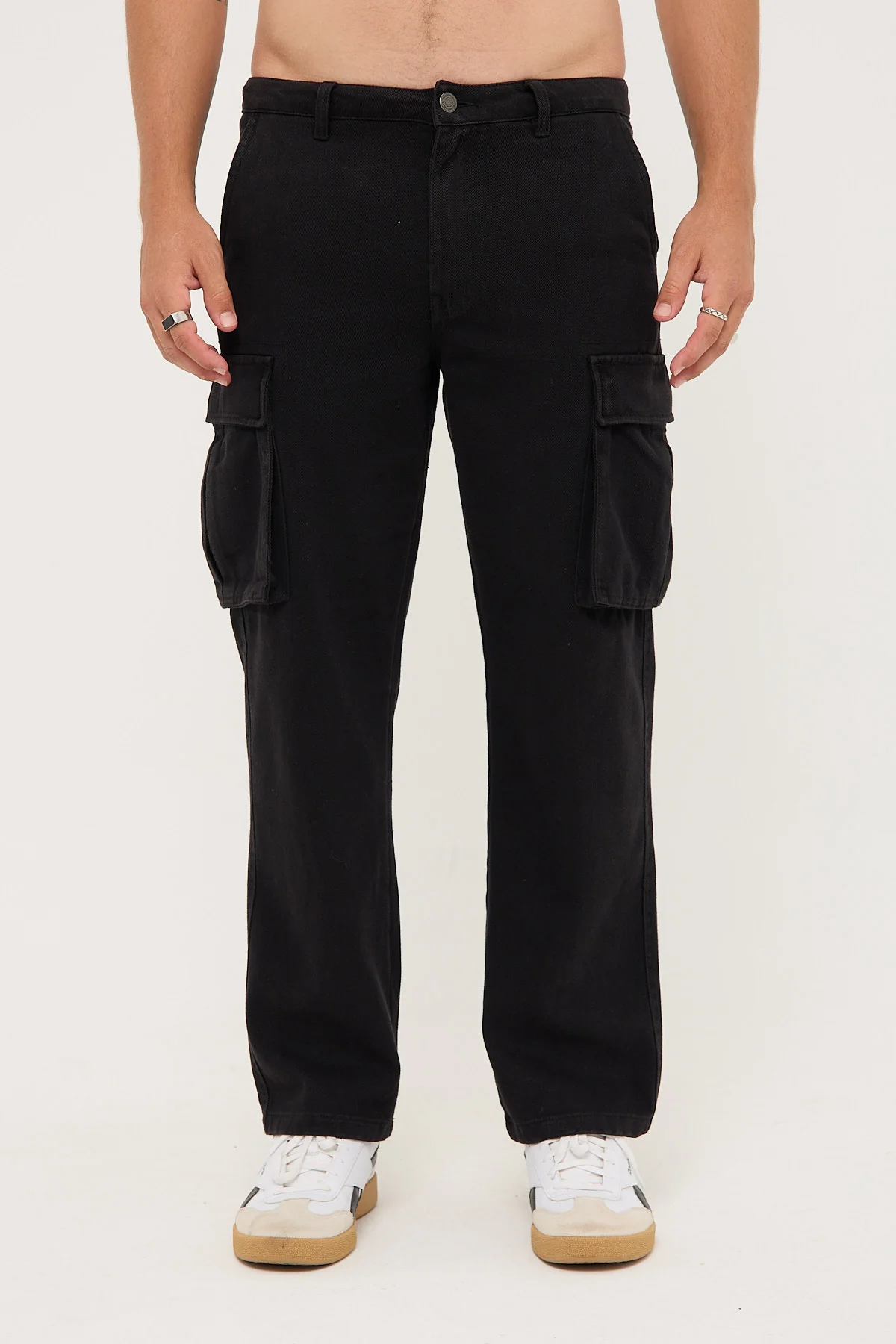 Common Need Unison Cargo Jean Washed Black - Image 9