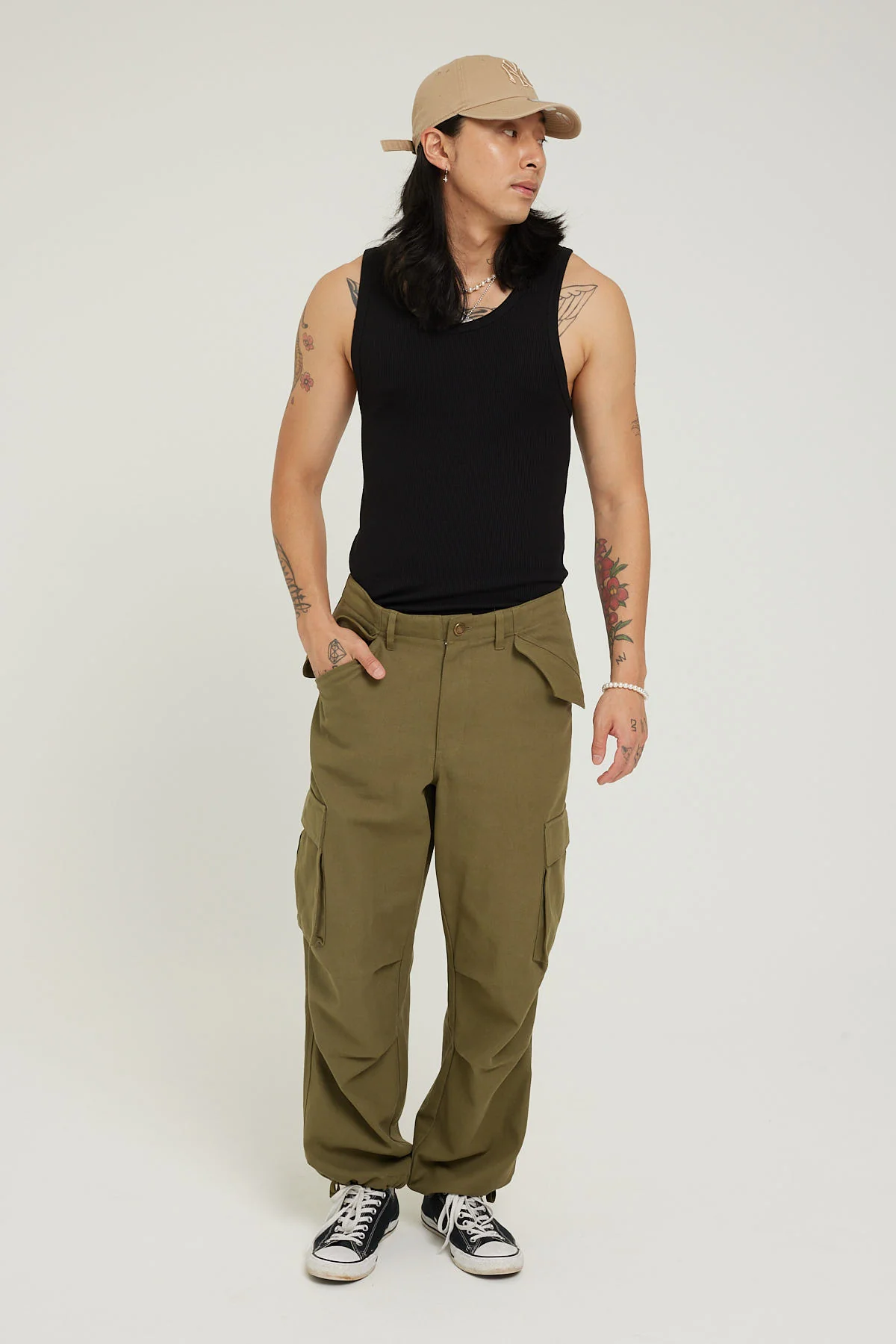 Common Need Waffle Singlet Black - Image 5