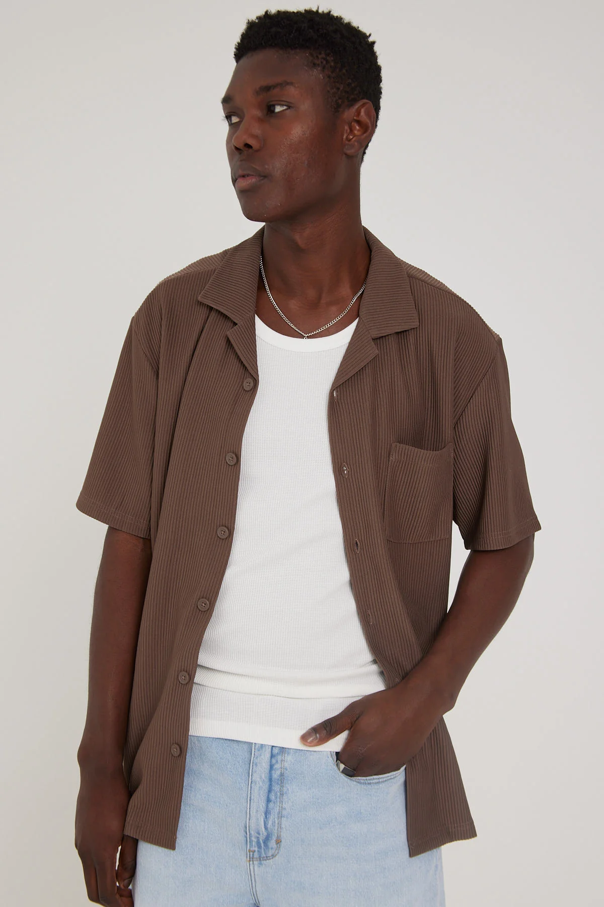 Common Need Waffle Singlet White - Image 3