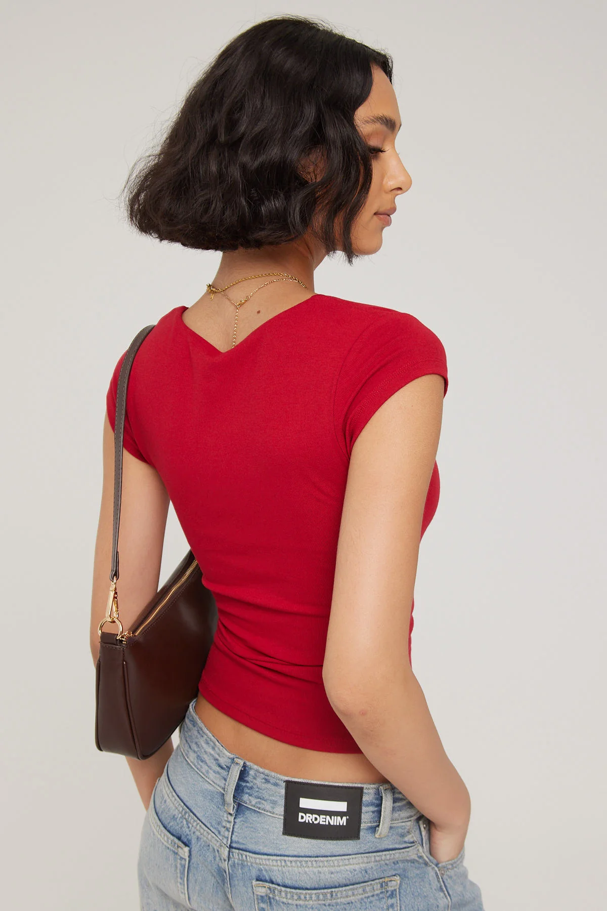 L&t Cap Sleeve Scoop T-shirt Berry - Image 4