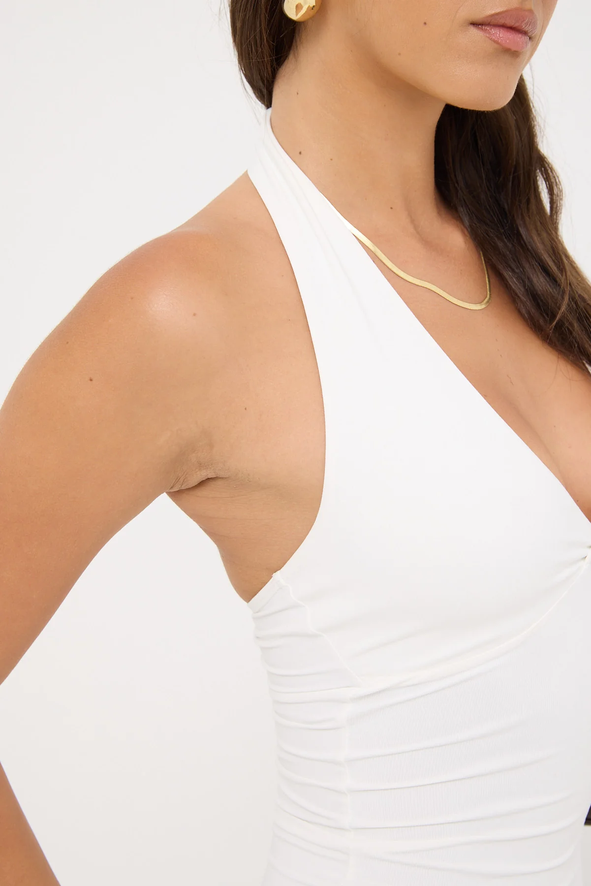 L&t Recycled Sylvia Halter Top White - Image 7