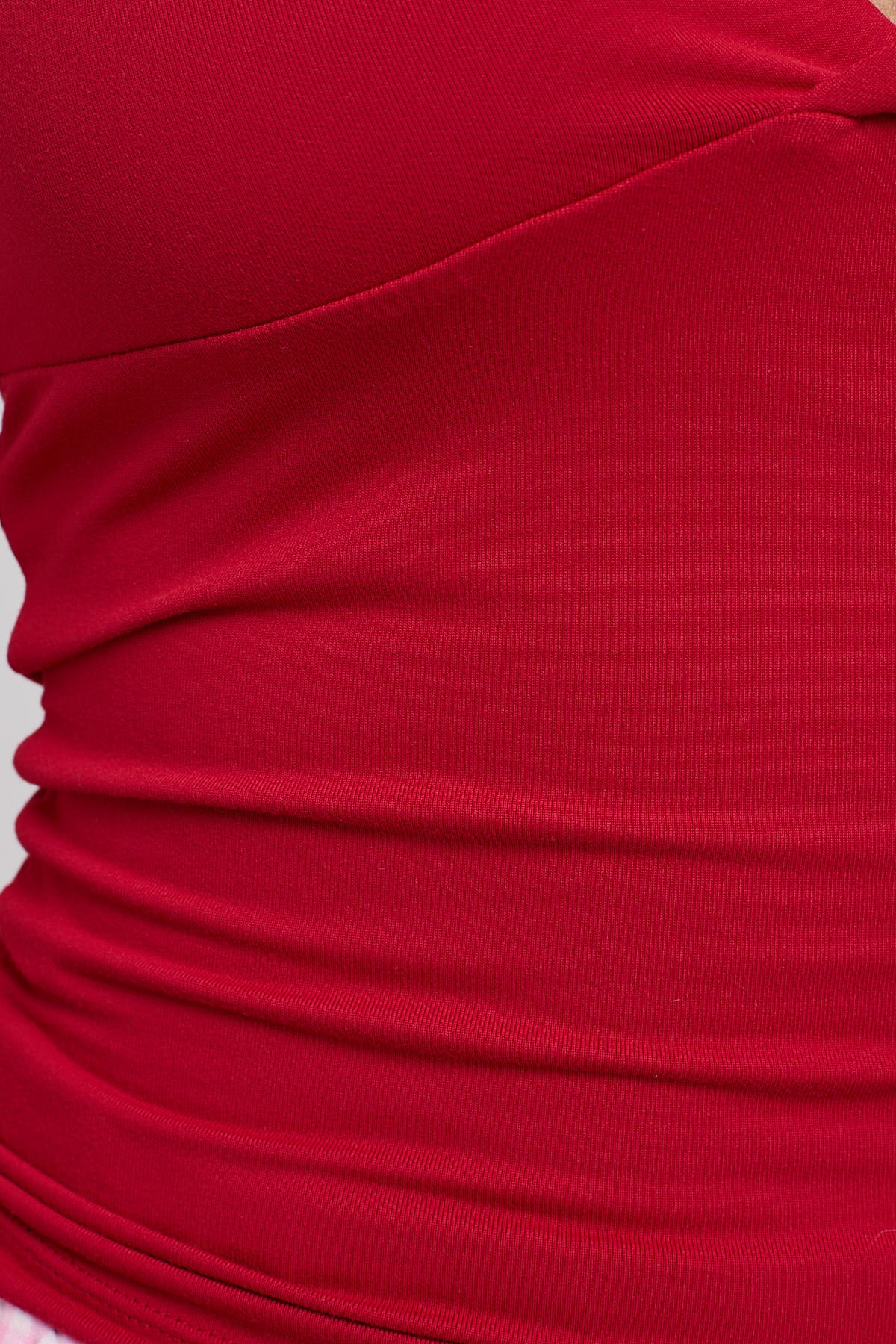 L&t Sylvia Halter Top Cherry Red - Image 6