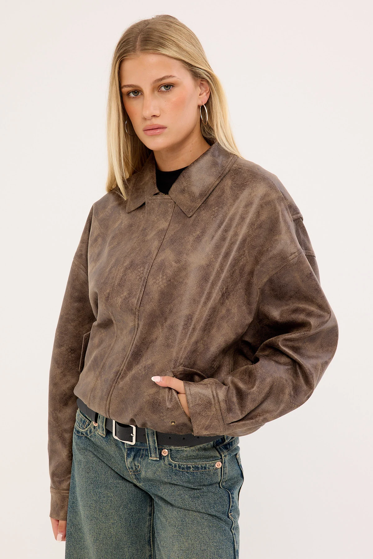 Lioness Kenny Bomber Brown Vintage - Image 7