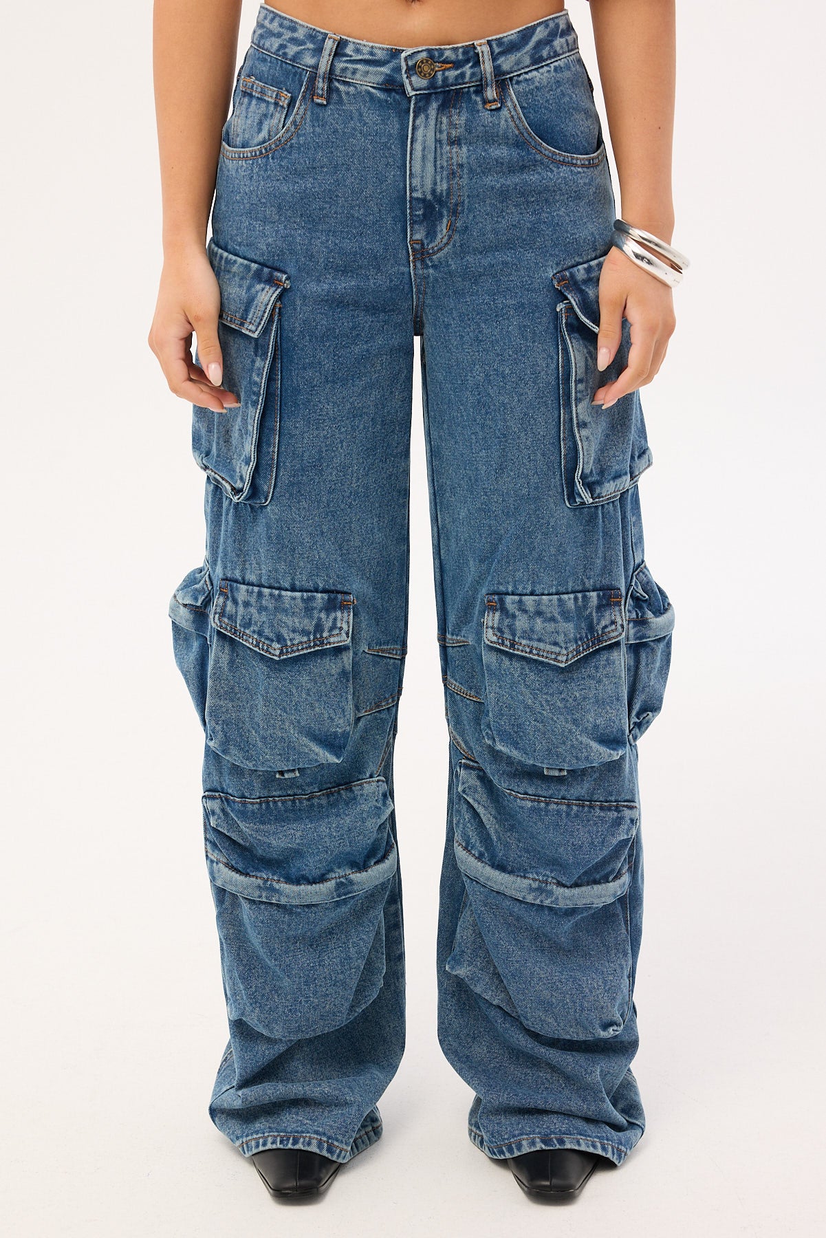 Lioness Smokeshow Jean Blue Denim - Image 8