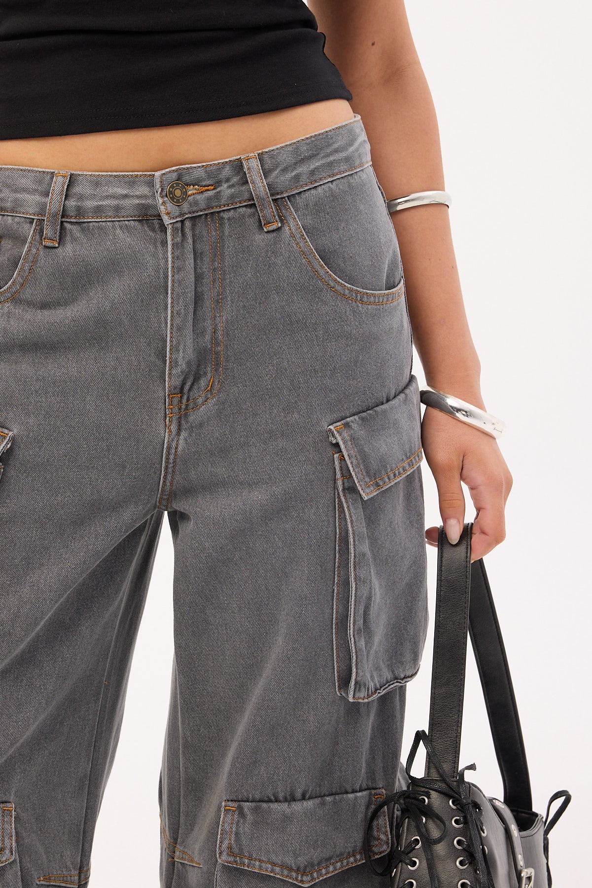 Lioness Smokeshow Jean Washed Grey - Image 7