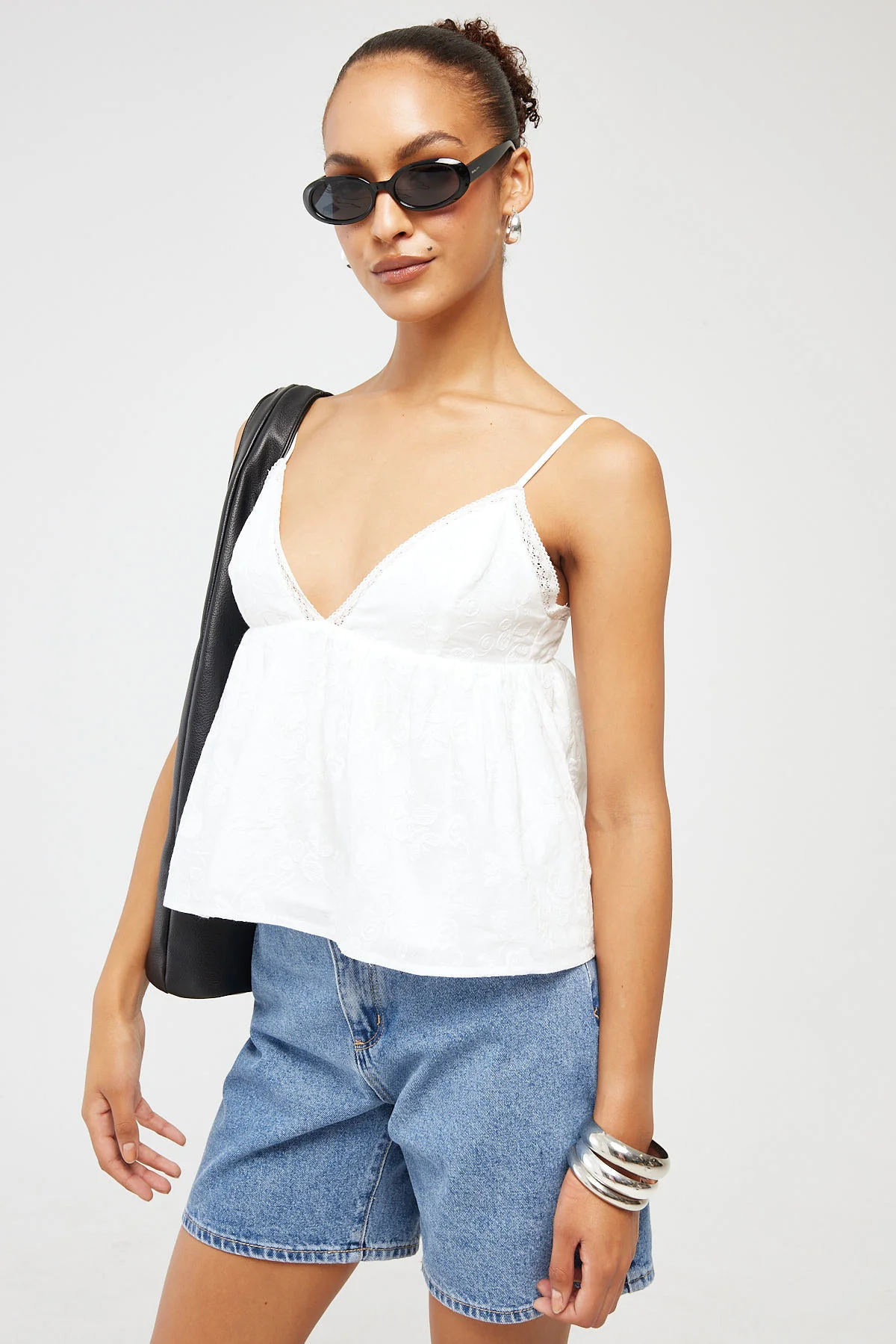 Luck & Trouble Eloise Broderie Top White - Image 4