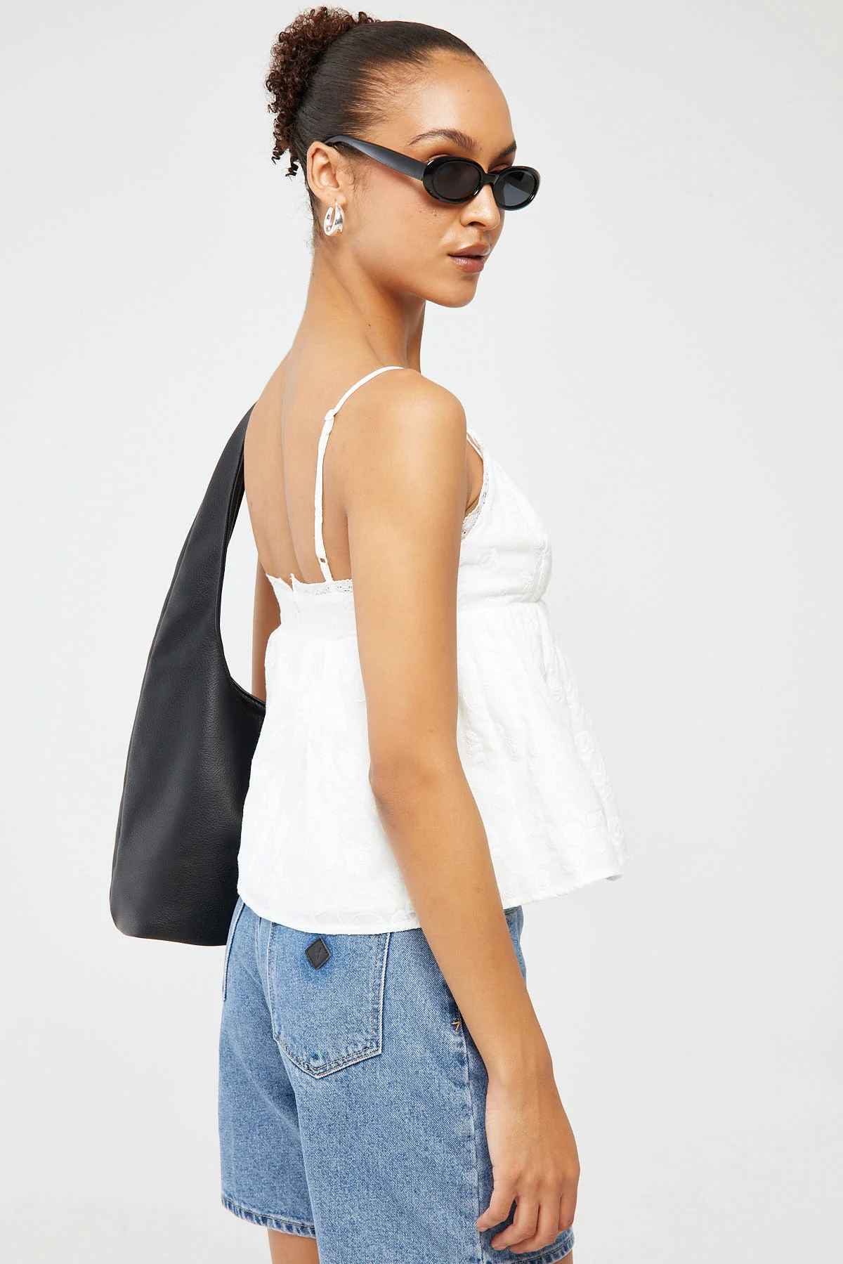 Luck & Trouble Eloise Broderie Top White - Image 5