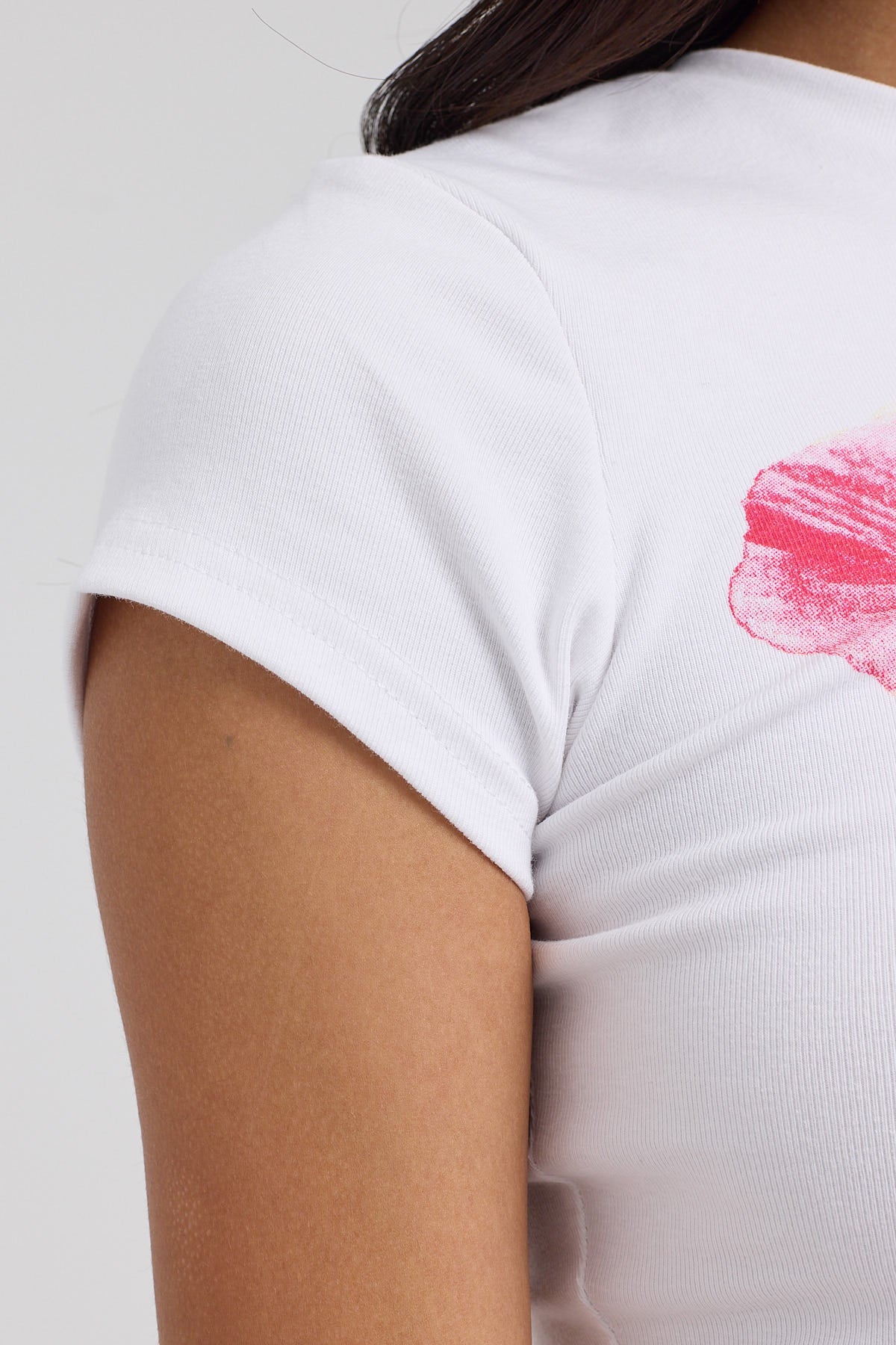 Luck & Trouble Fleur Bloom Flower Tee White - Image 7