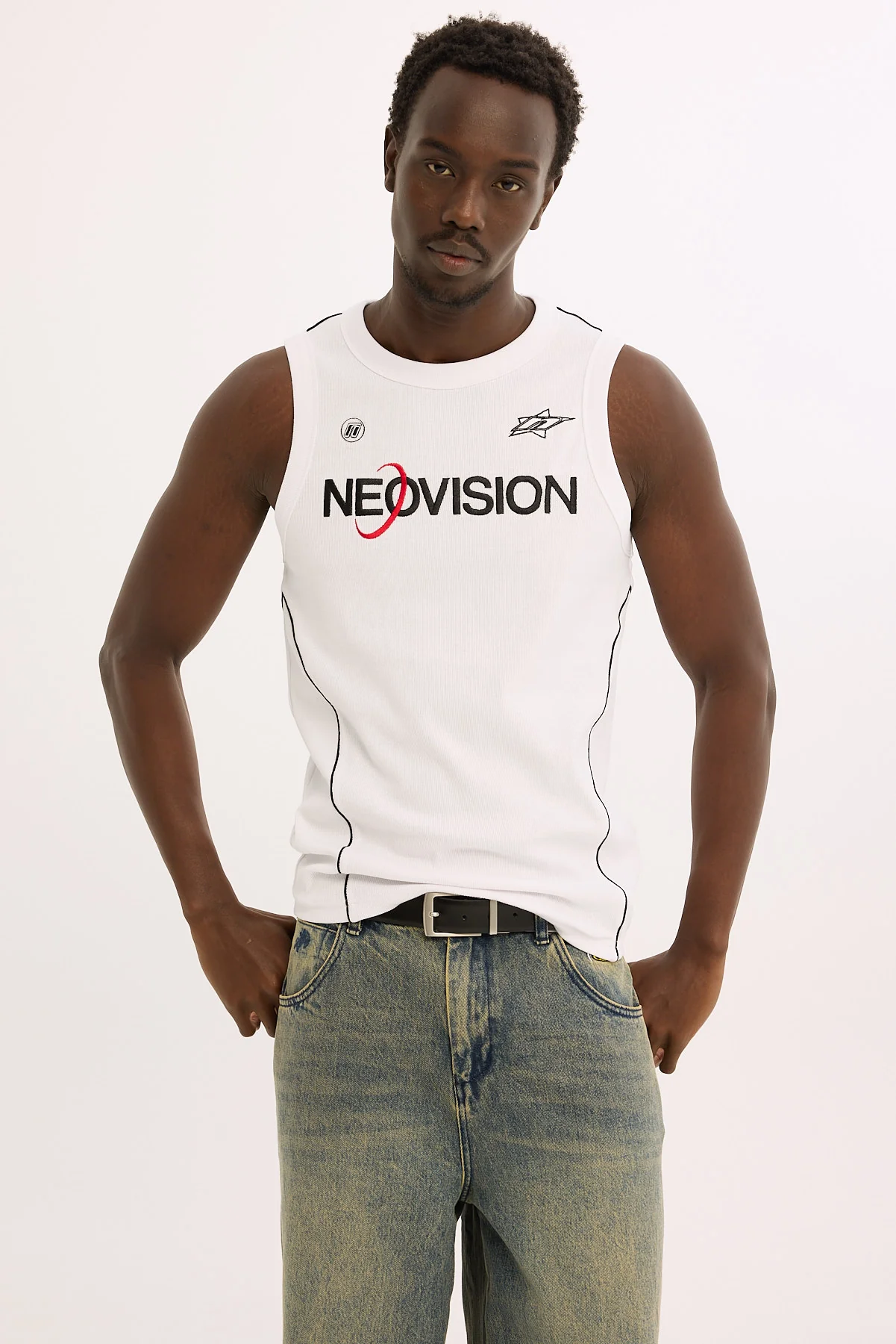Neovision Atomic Bound High Neck Tank White - Image 3