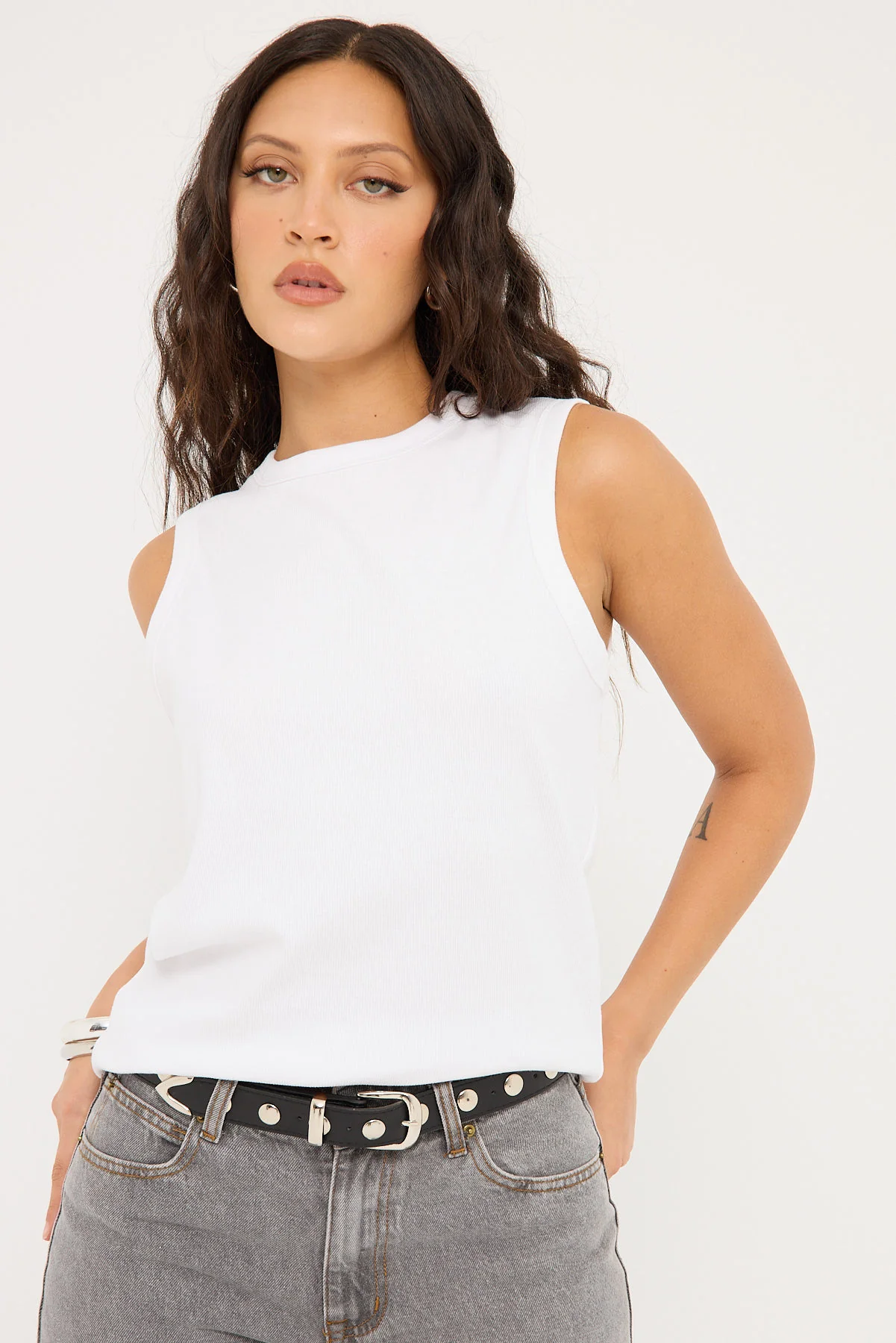 Neovision Bound High Neck Tank White - Image 3