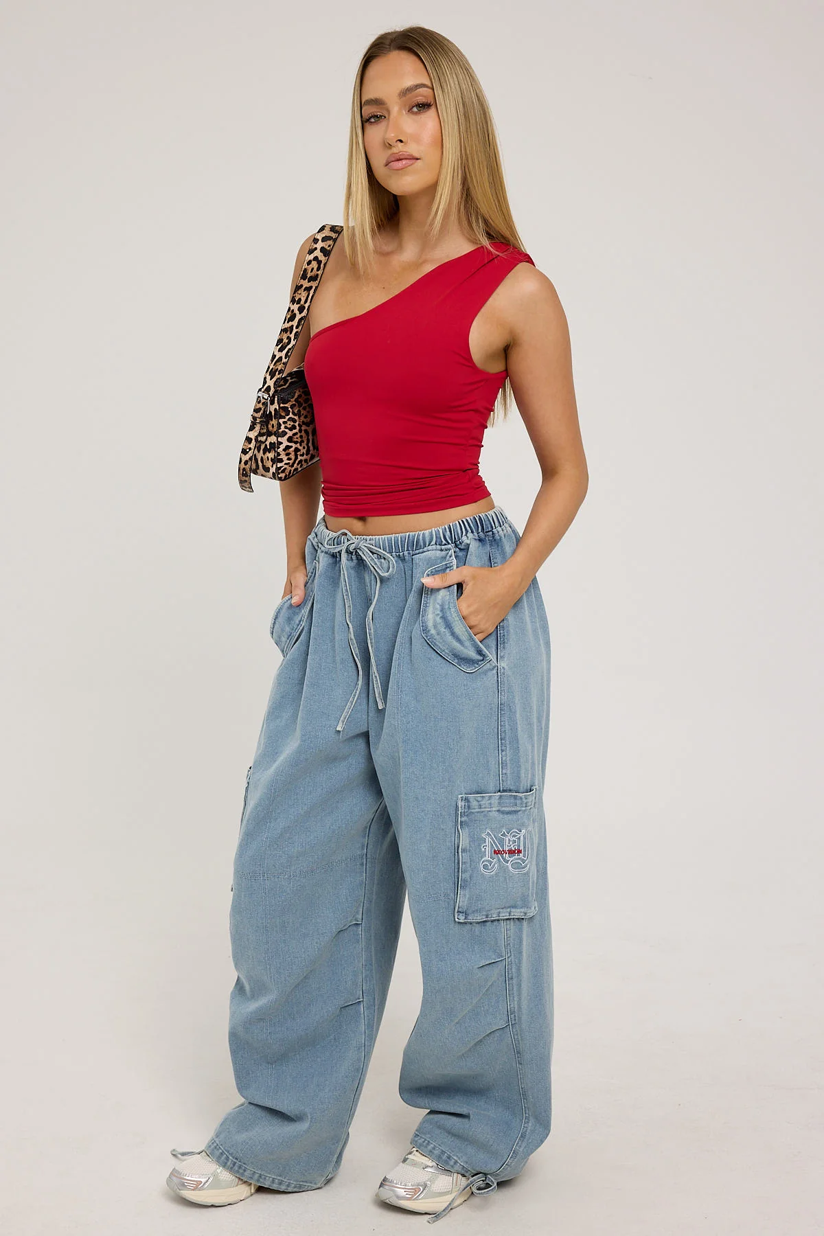 Neovision Shadow Realm Wide Leg Pant Light Blue Denim - Image 3