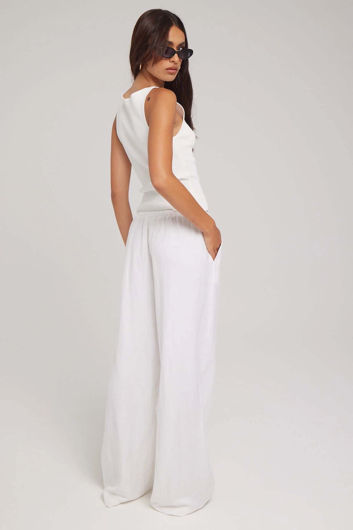 Perfect Stranger Majorca Beach Pant White - Image 3