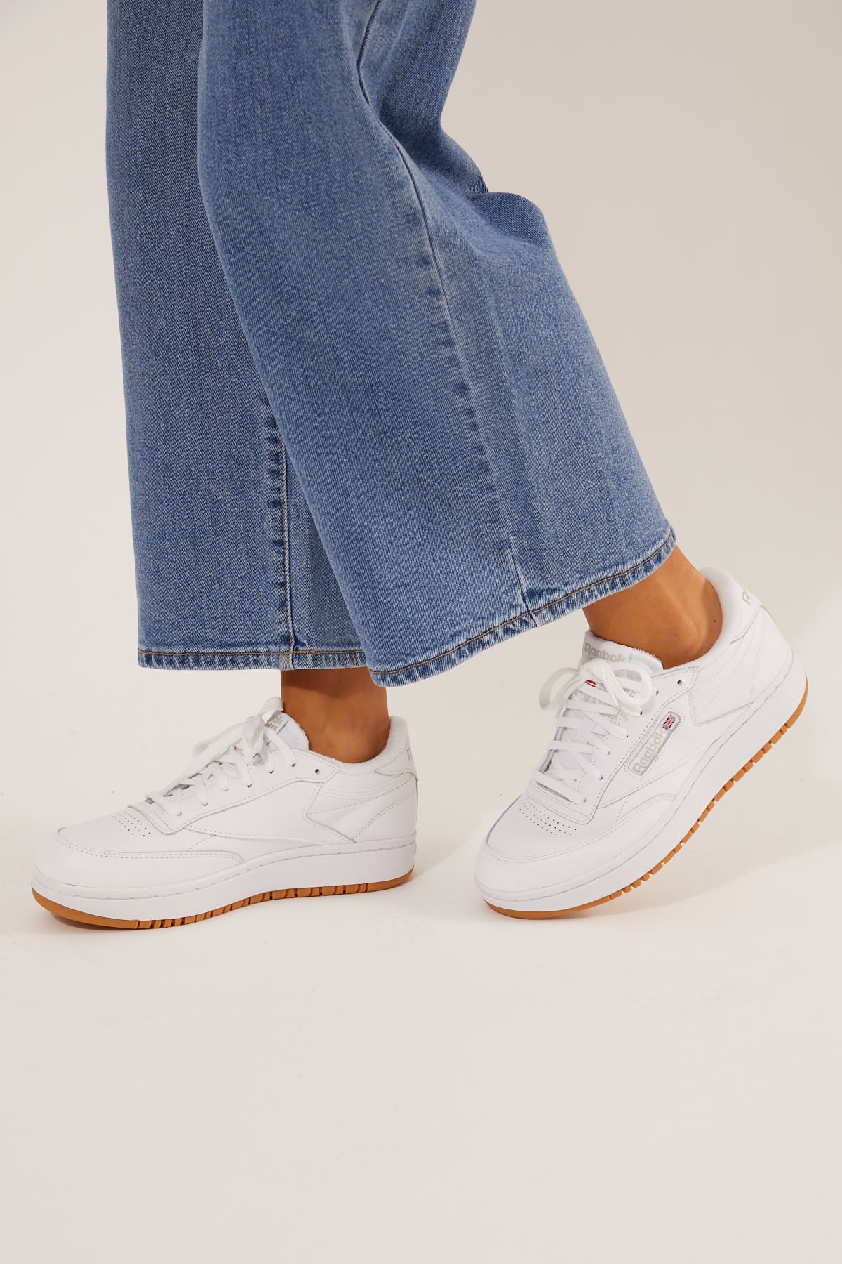 Reebok Club C Double White/Rubber Gum/White - Image 10