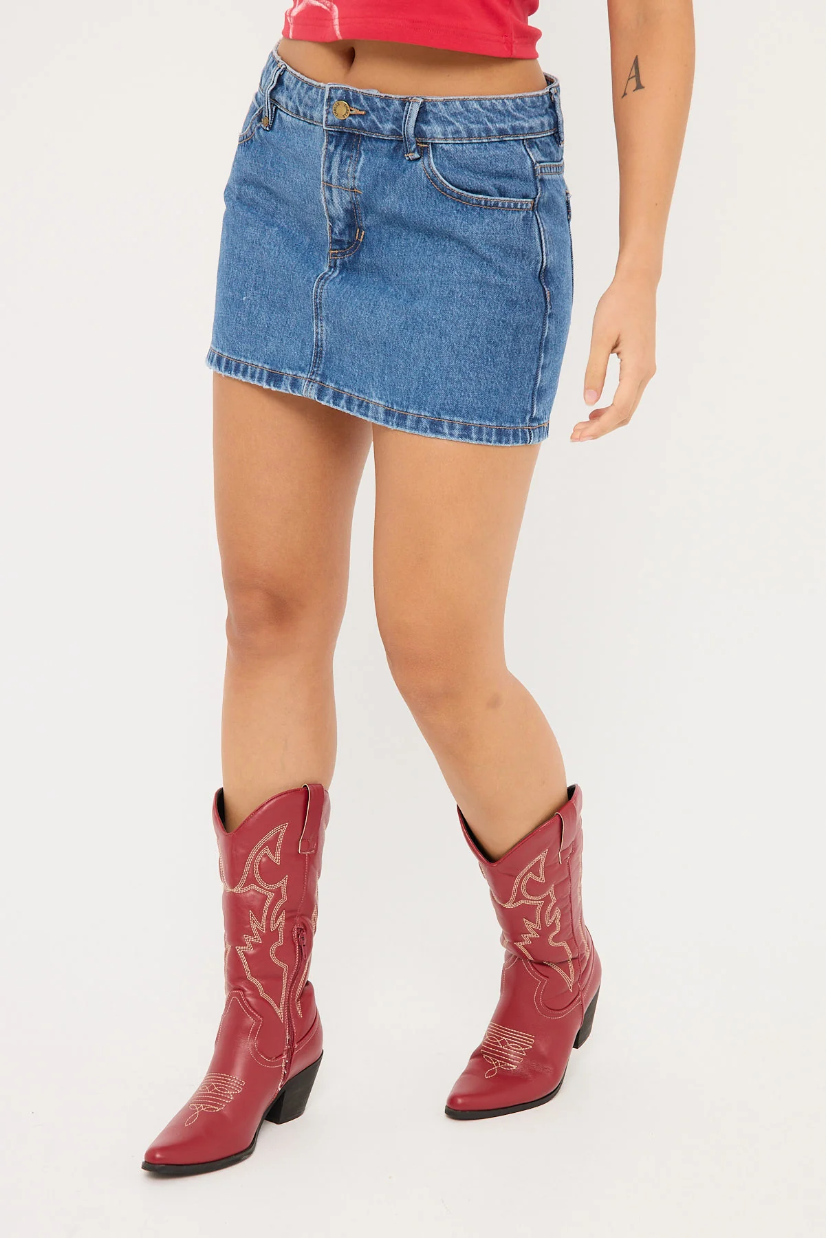 Thrills Sophie Mini Skirt Highway Blue - Image 4