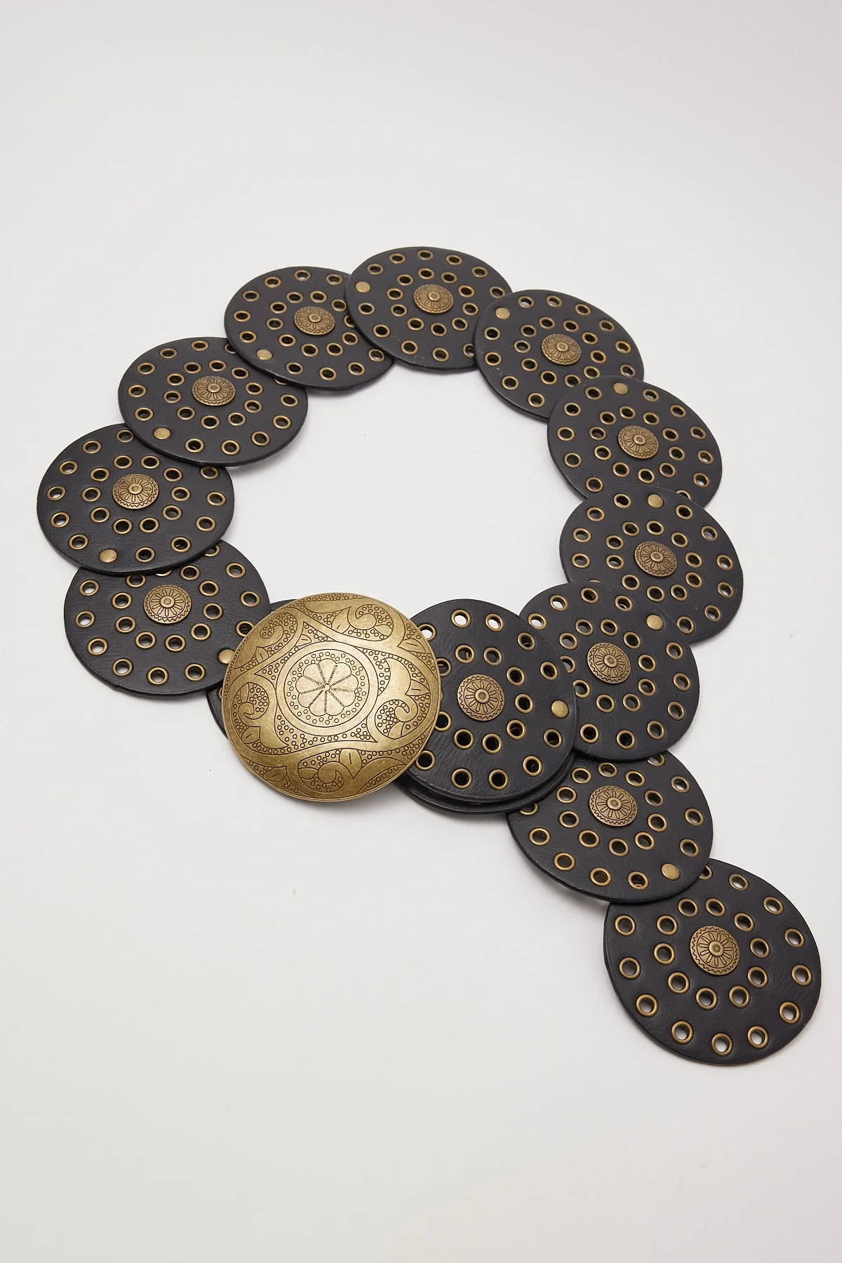 Token Saloon Disk Belt Brown/Gold - Image 3