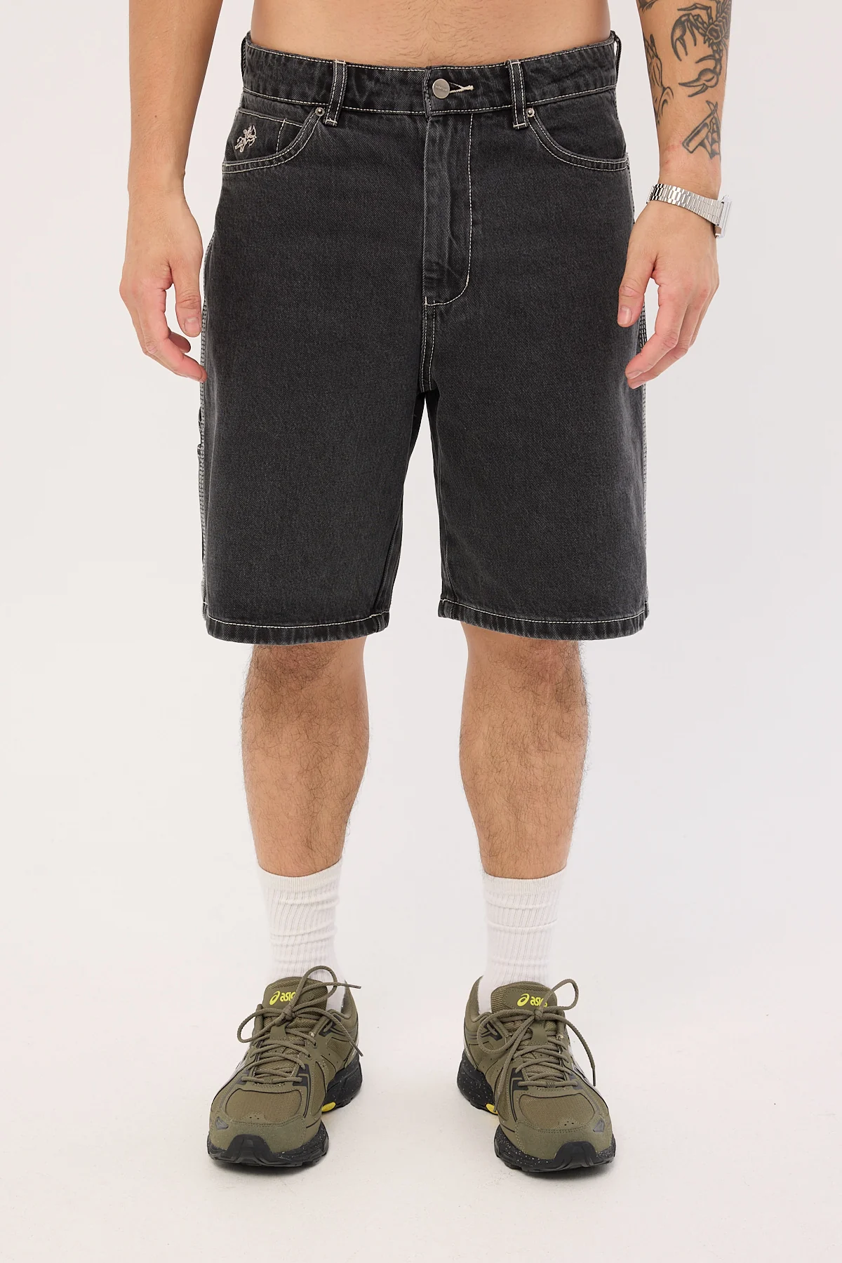 Worship Carpenter Jean Short Used Black - Image 7