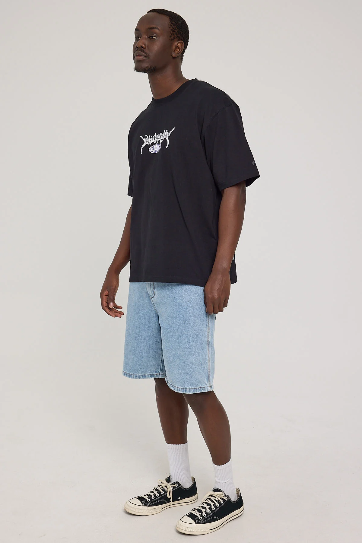 Worship Carpenter Jean Short Worship Worn Blue - Image 3