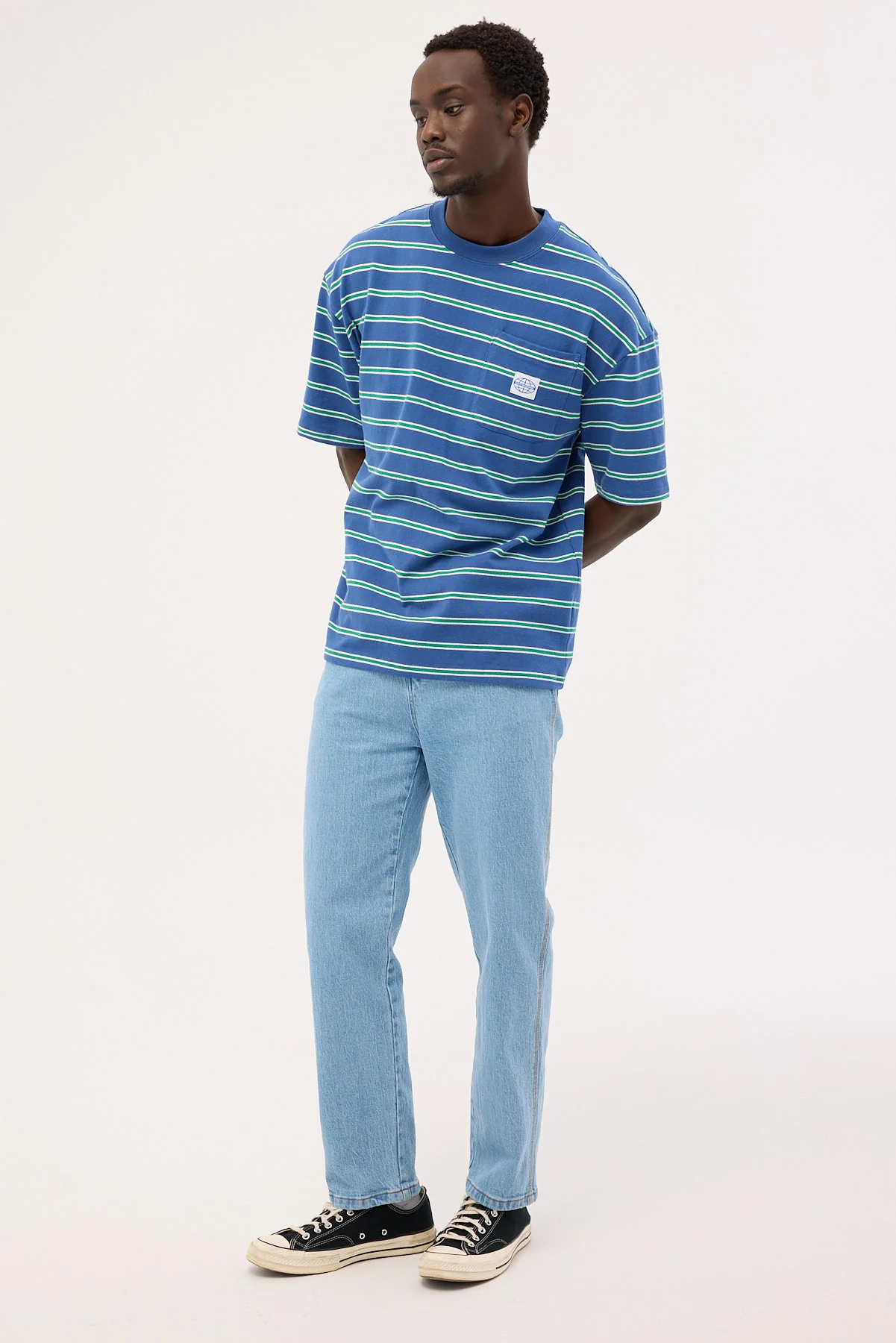 Worship Lounger Jean Electric Fade Blue - Image 3